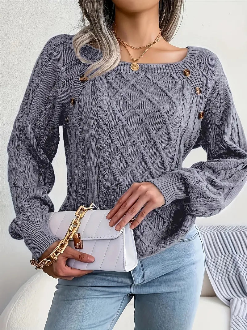Natalie: Relaxed Crew Neck Pullover