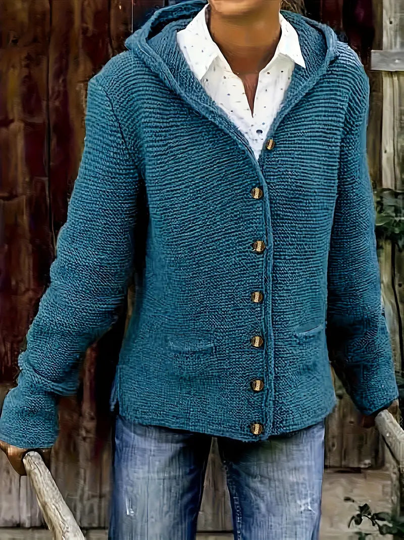 Krohn-e | Modische Strickjacke mit Knopfleiste