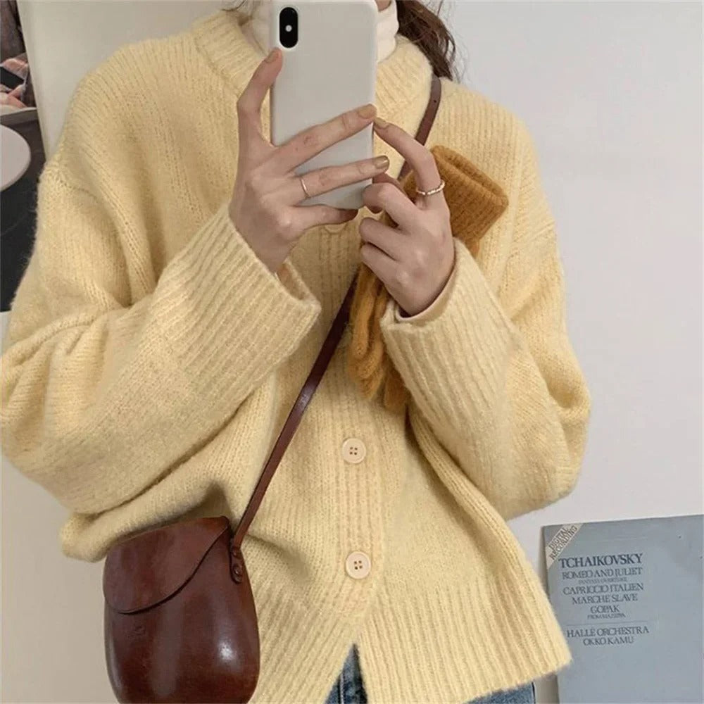 Krohn-e | lässiger Strickcardigan-Pullover