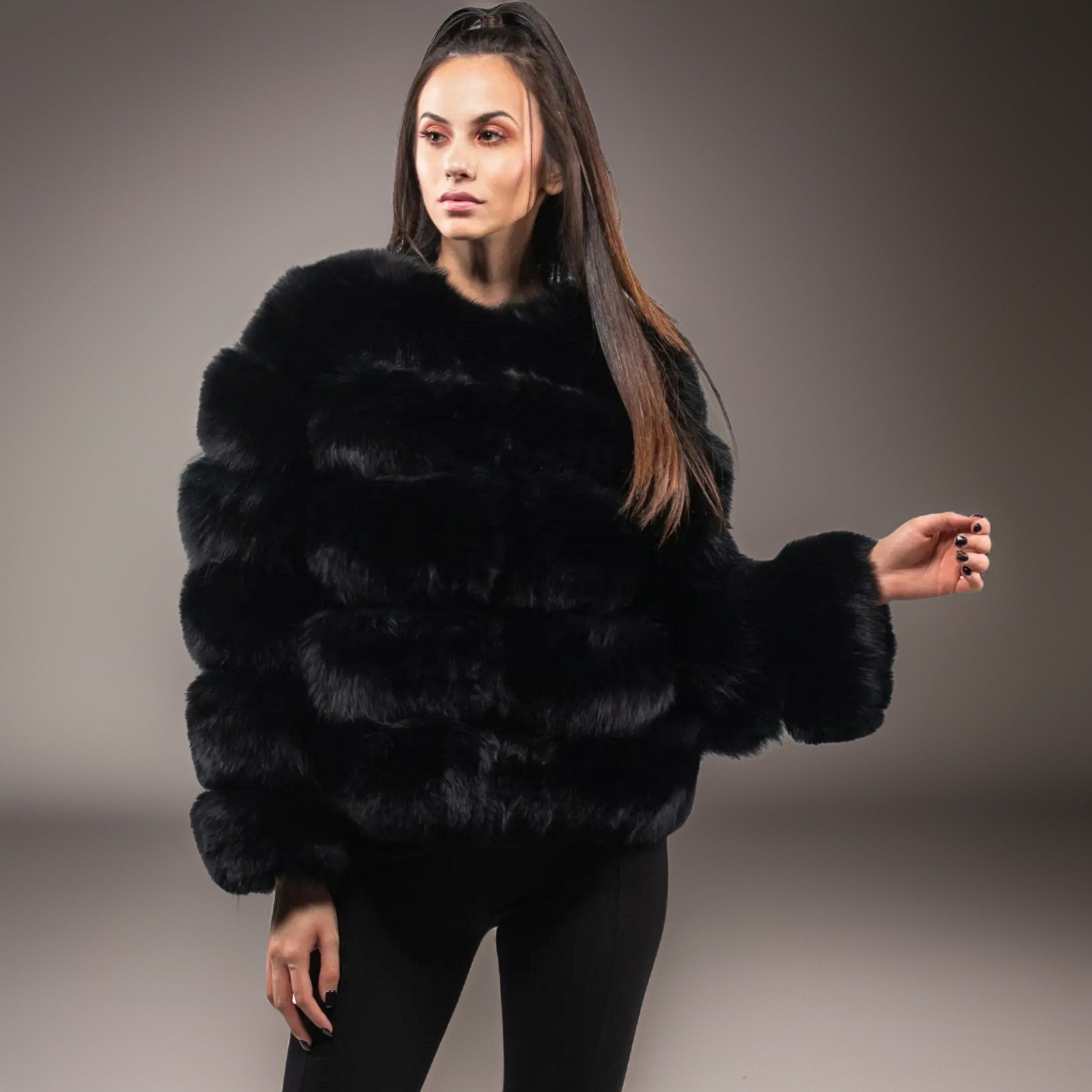 Krohn-e | Wood Luxuriöser Mantel für Frauen