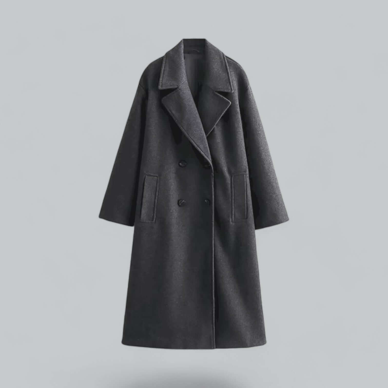 Krohn-e | Damen Oversized Knopfmantel