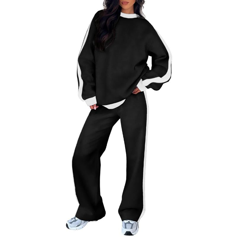 KROHN-E Damen Sweatshirt-Set Oversize Weicher Stoff Casual