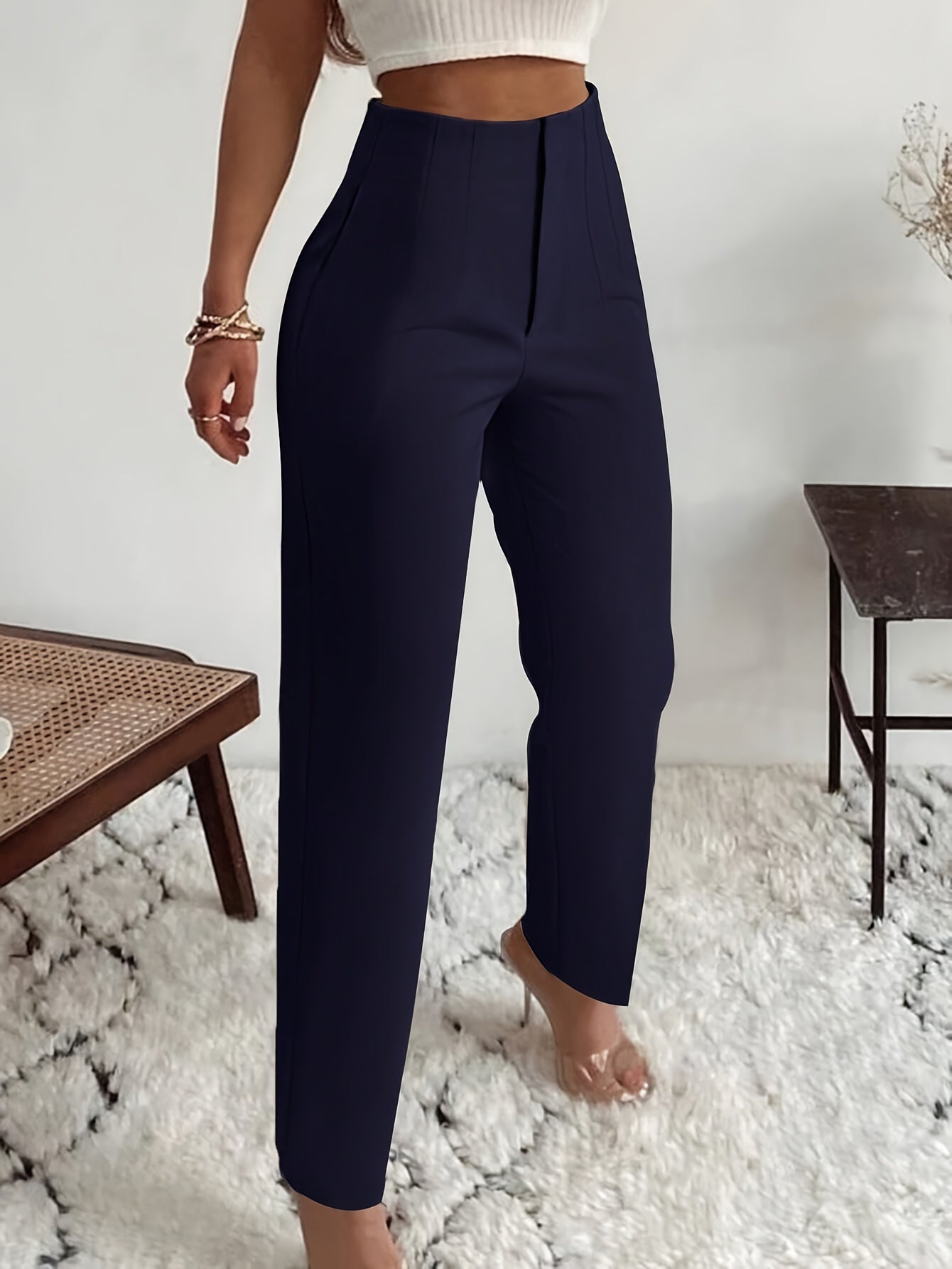 Damenhose Lina: Elegant, hoch geschnitten, schmale Passform