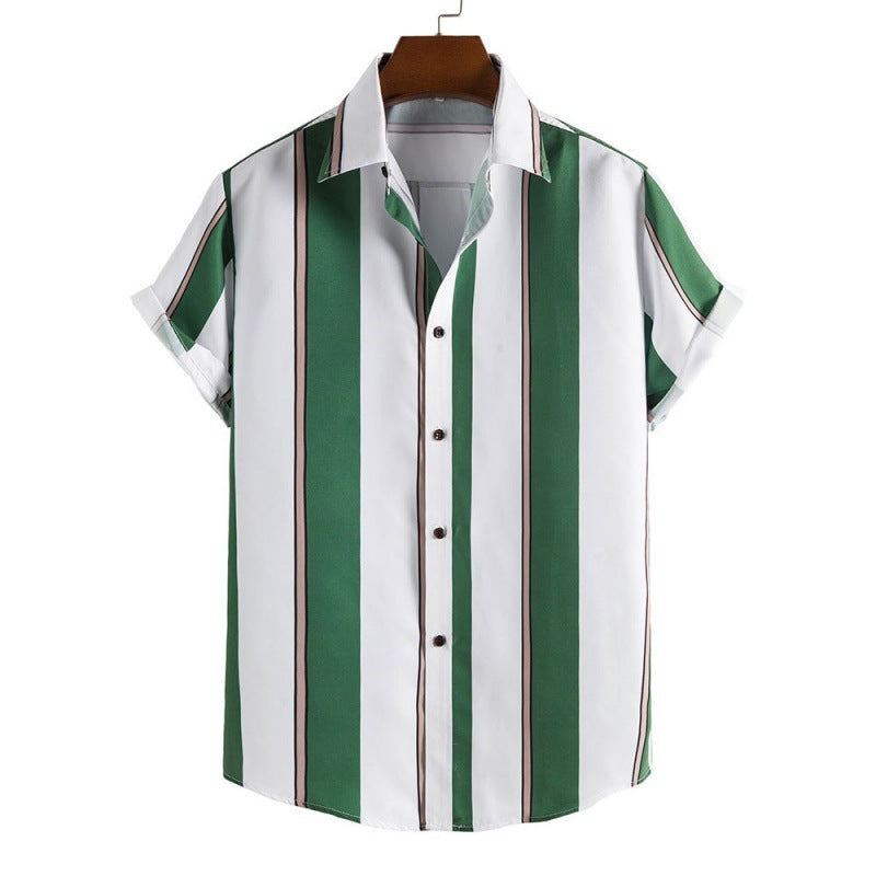 Modernes Herren-Freizeit Hemd im Retro-Stil