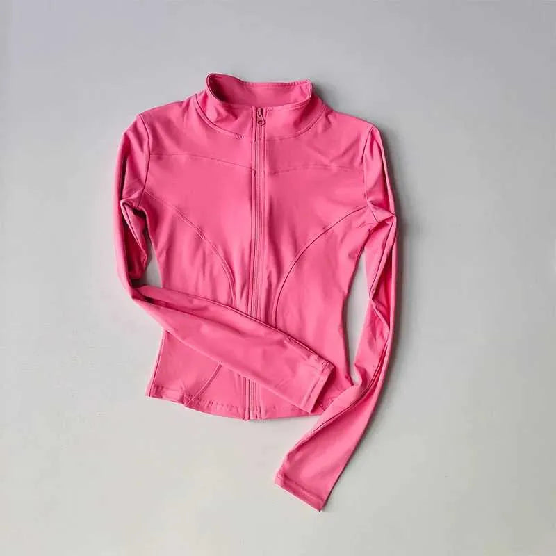Krohn-e | Damen Langarm Zip Up Activewear Jacke