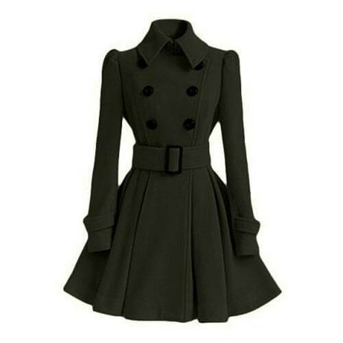 Krohn-e | Damen Doppelreiher Windbreaker Trenchcoat