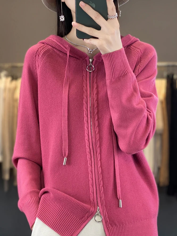 Garvin | Luxurious Hooded Cardigan