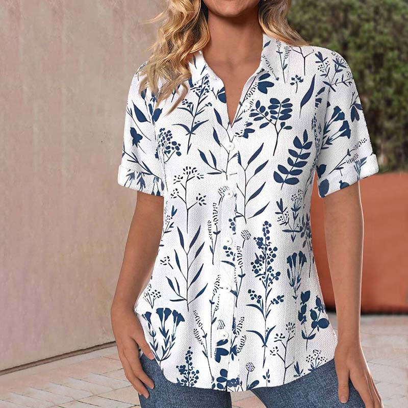 Modische florale Bluse für Damen von Fudus