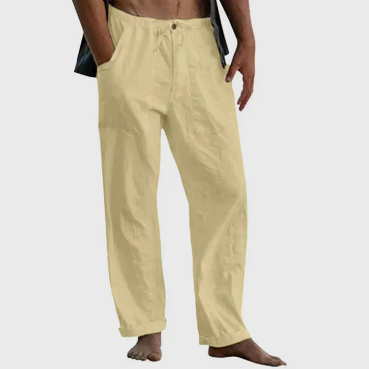 Pedro: Bequeme Herren-Leinenhose mit Tunnelzug