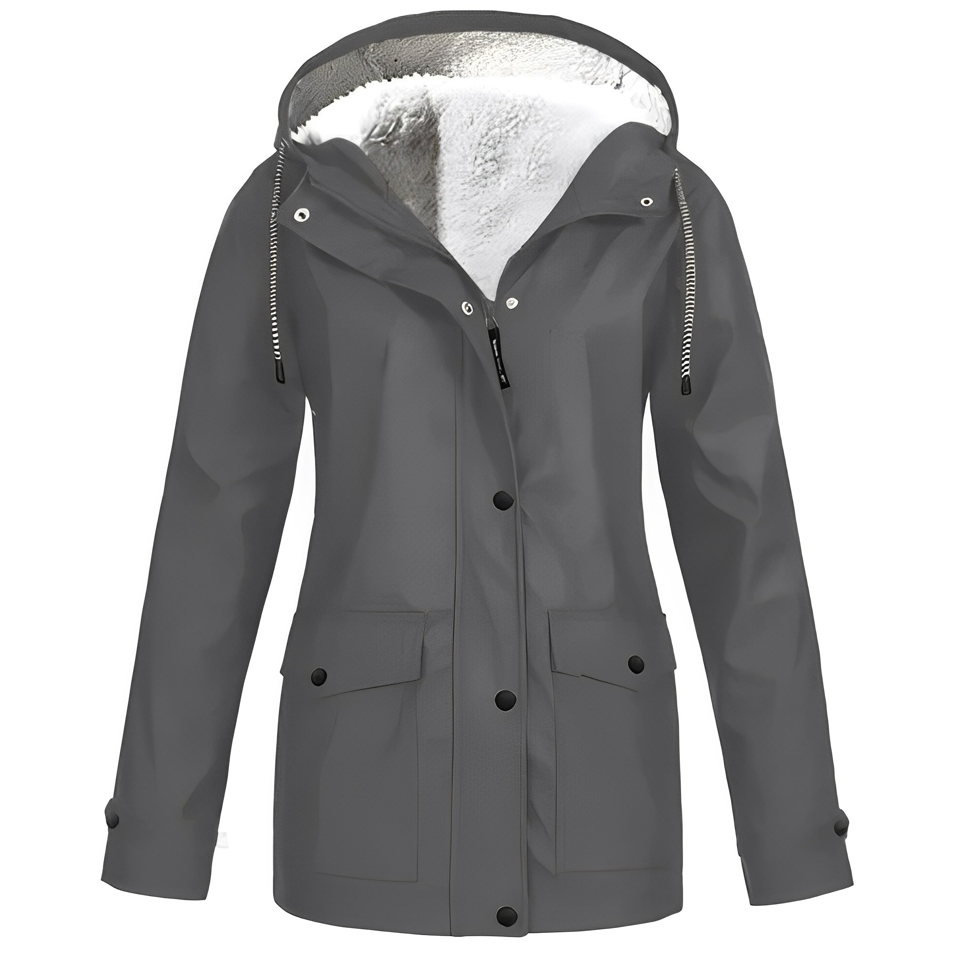Krohn-e | Outdoor-Haubenmantel mit Fleece-Futter für Damen
