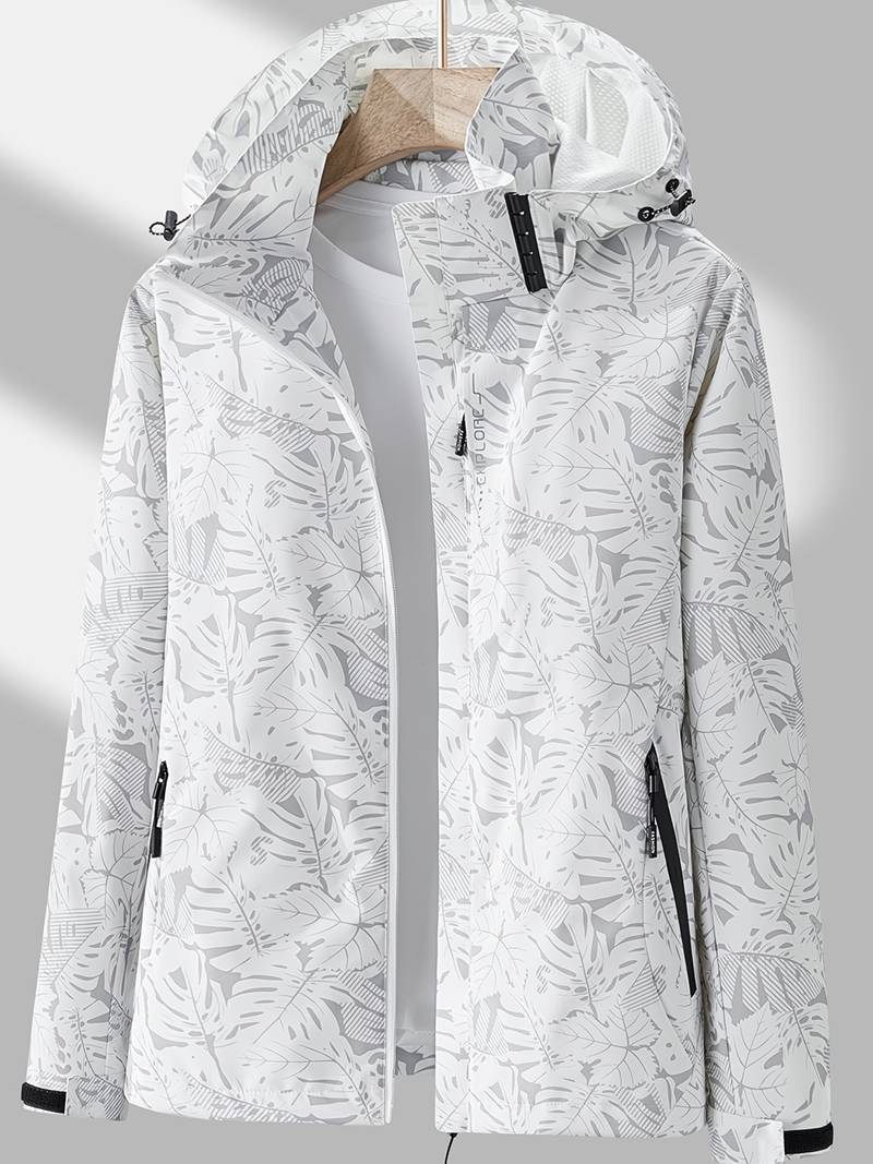 Krohn-e | Jacke Elegante Wasserfeste Jacke mit Floralem Druck