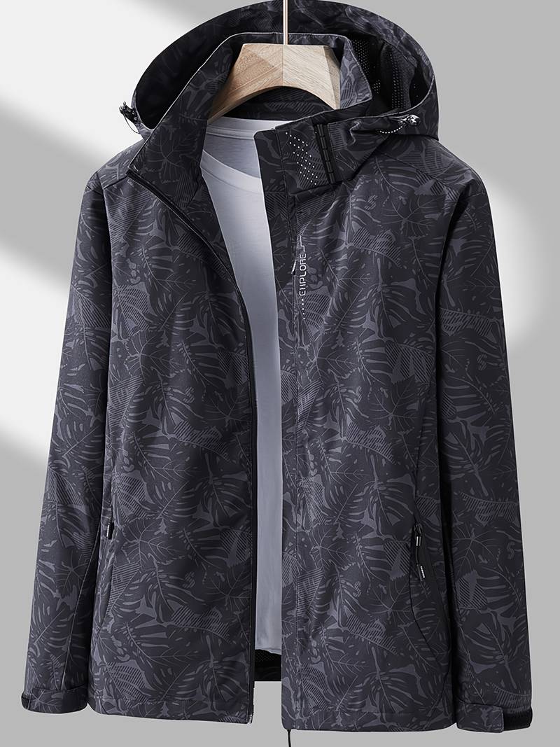 Krohn-e | Jacke Elegante Wasserfeste Jacke mit Floralem Druck