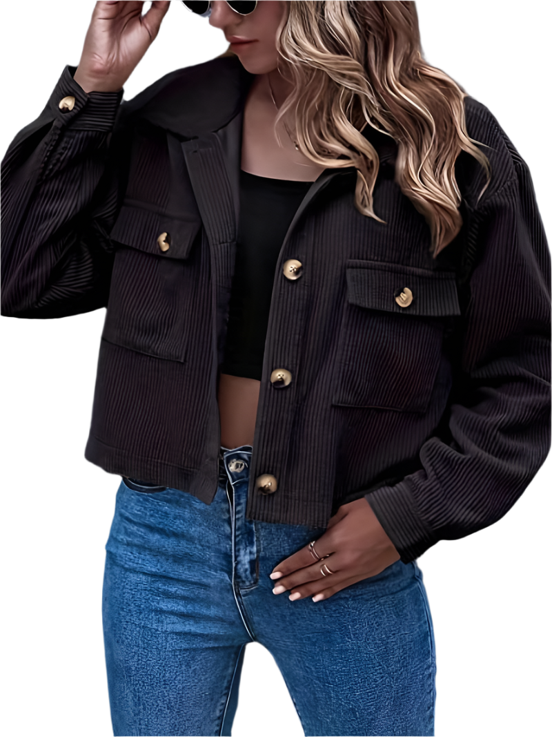 Krohn-e | Kurze Cordjacke für Damen