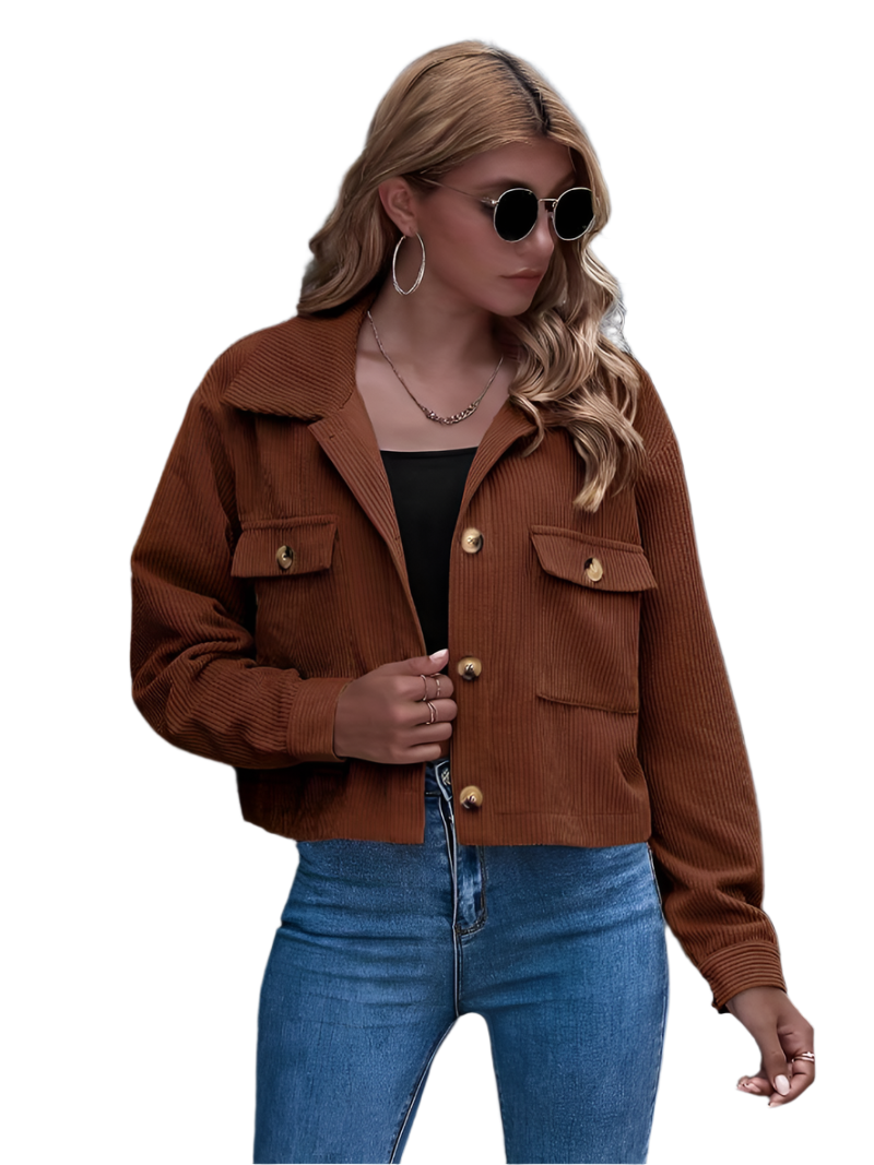 Krohn-e | Kurze Cordjacke für Damen