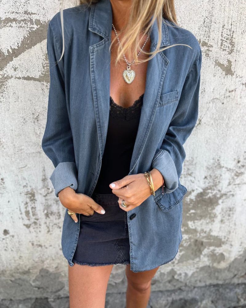 Krohn-e | Lässiger Denim Blazer