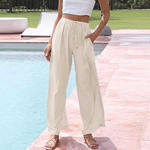 Henrietta-Baumwoll-Leinenhose