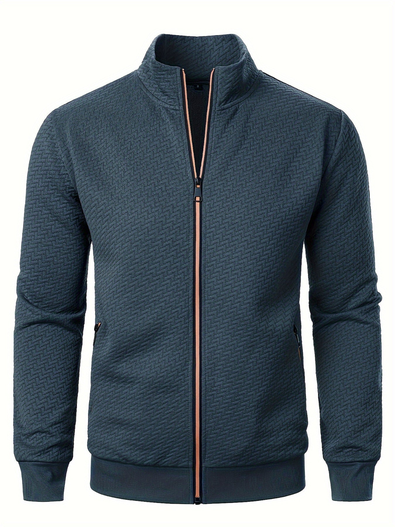 Krohn-e | Leichtgewicht Jacke mit Strukturmuster Polyester Komfort und Stil