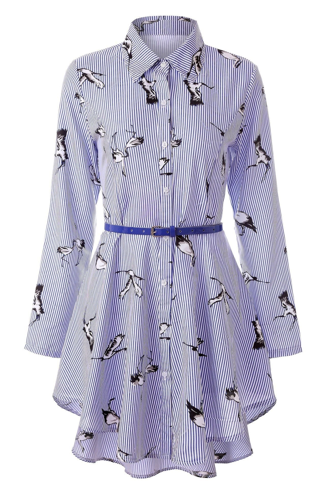 Damenhemd von Fudus: Langarm, gestreift