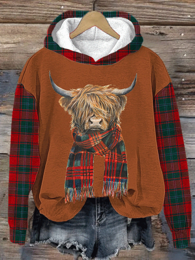 Fudus Kapuzenpullover mit Tiermuster