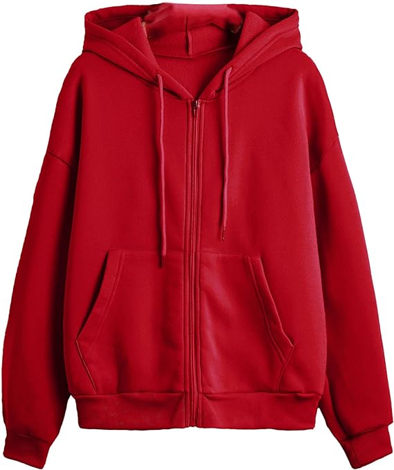 Modischer Damen-Kapuzenpullover mit Reißverschluss