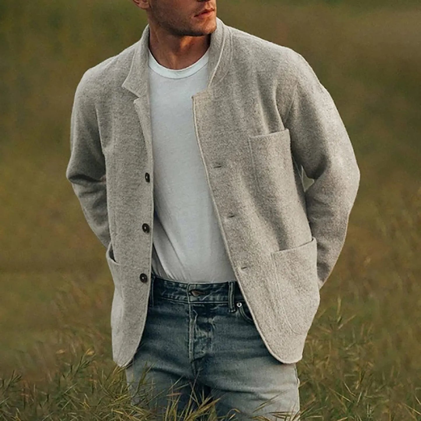 Krohn-e | Streetwear Blazer Jacke für Männer
