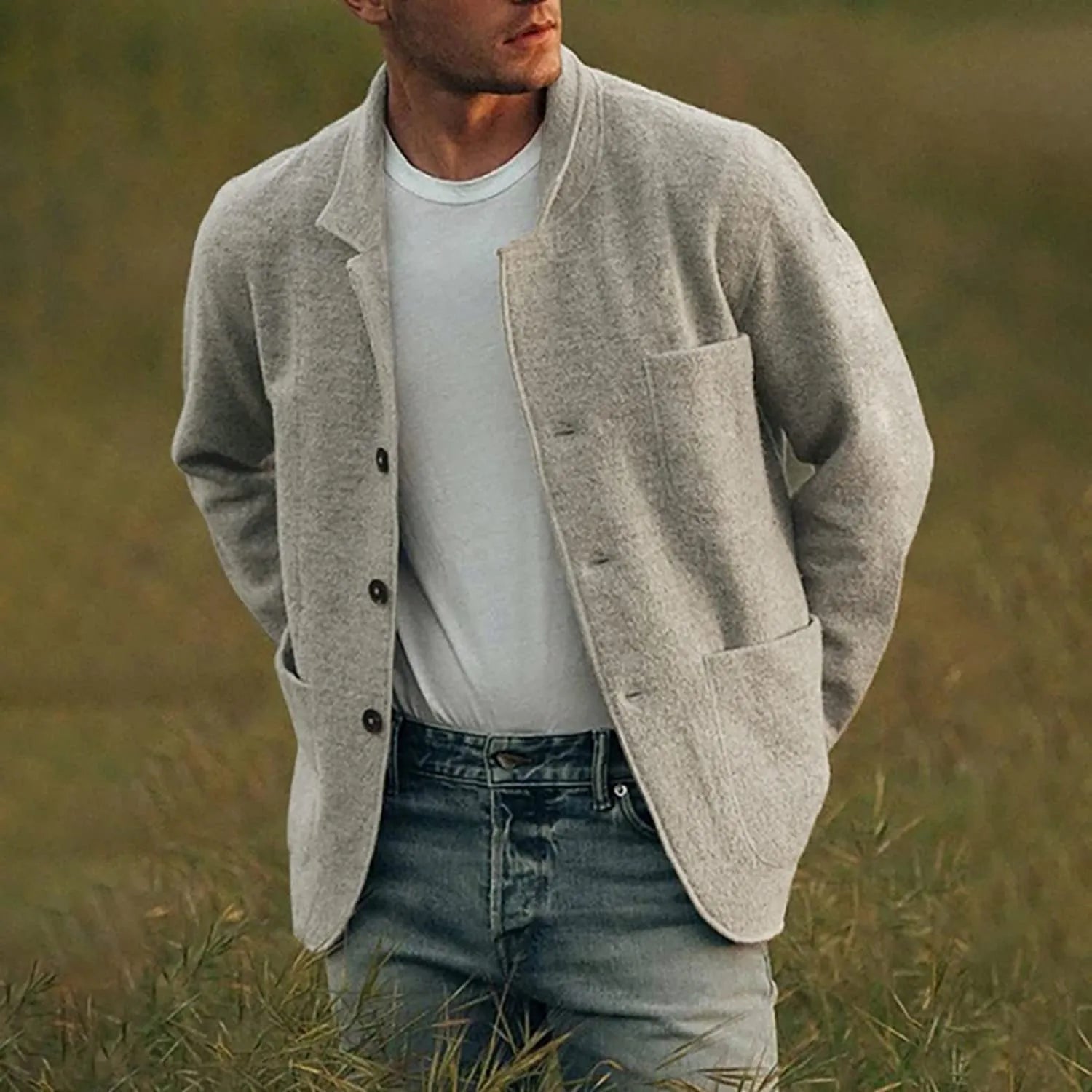 Krohn-e | Streetwear Blazer Jacke für Männer
