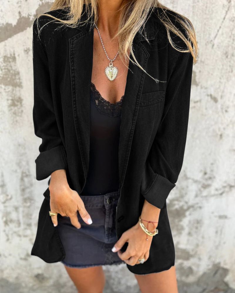 Krohn-e | Lässiger Denim Blazer