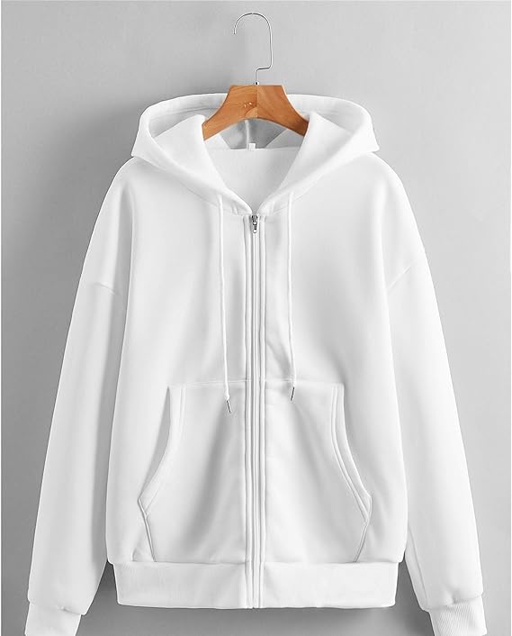 Modischer Damen-Kapuzenpullover mit Reißverschluss