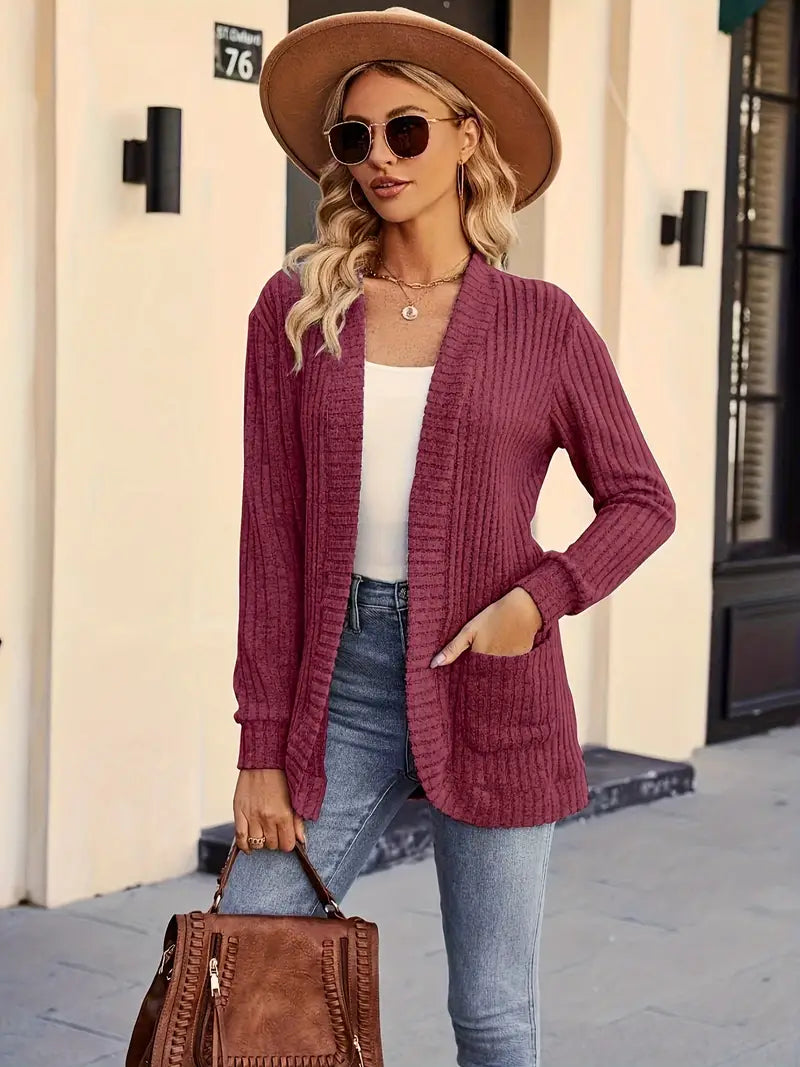 Nevin: Langarm-Strickjacke