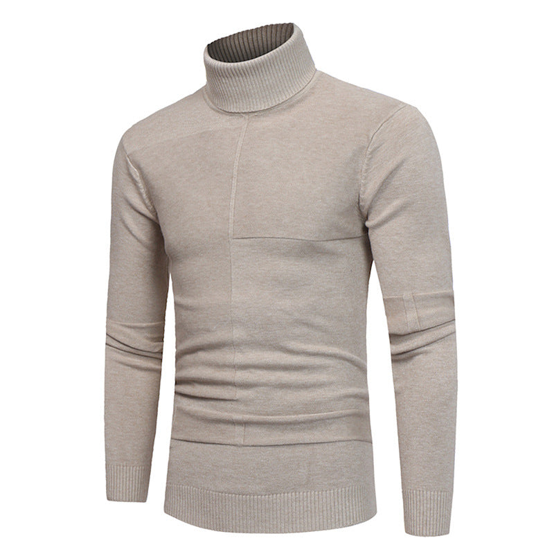 Herren Hochwertiger Rollkragenpullover aus weichem Strick Krohn-e