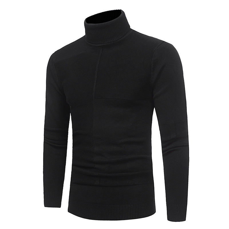 Herren Hochwertiger Rollkragenpullover aus weichem Strick Krohn-e