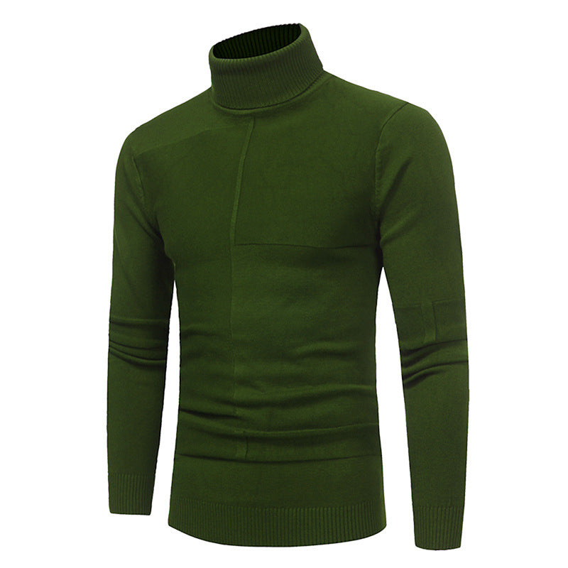 Herren Hochwertiger Rollkragenpullover aus weichem Strick Krohn-e