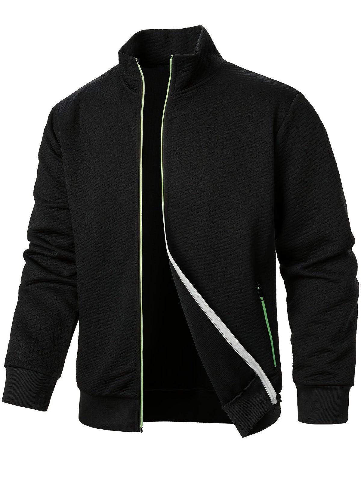 Krohn-e | Leichtgewicht Jacke mit Strukturmuster Polyester Komfort und Stil