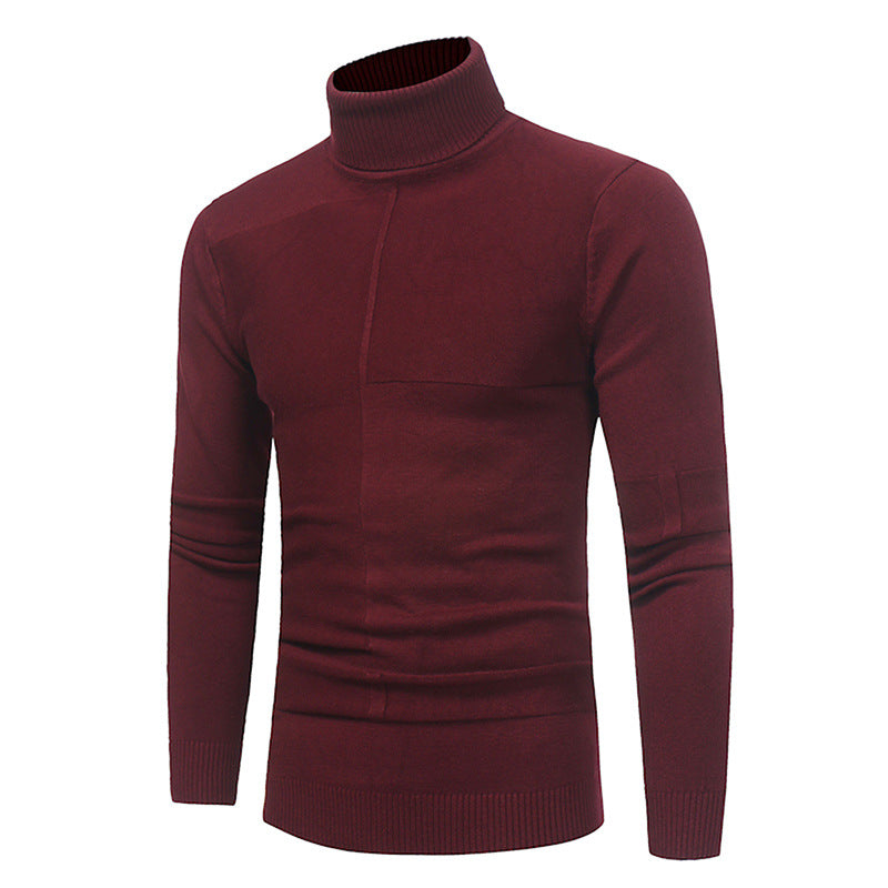 Herren Hochwertiger Rollkragenpullover aus weichem Strick Krohn-e