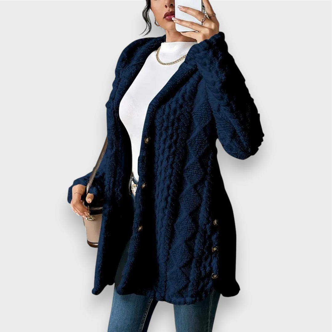 Krohn-e | Plüsch-Hoodie-Cardigan-Pullover