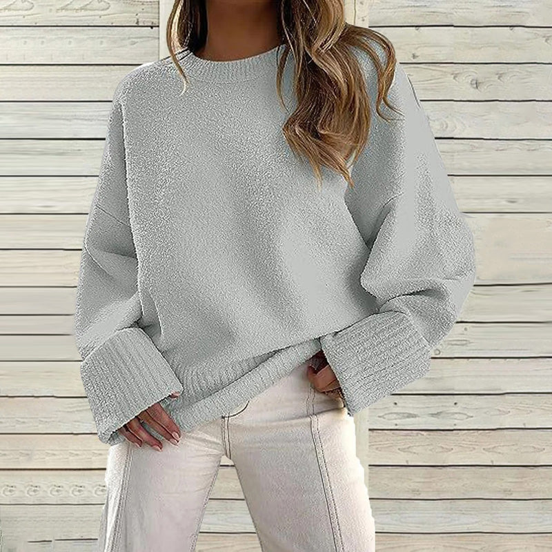 Krohn-e | Oversize Strickpullover Acryl Modern und Komfortabel