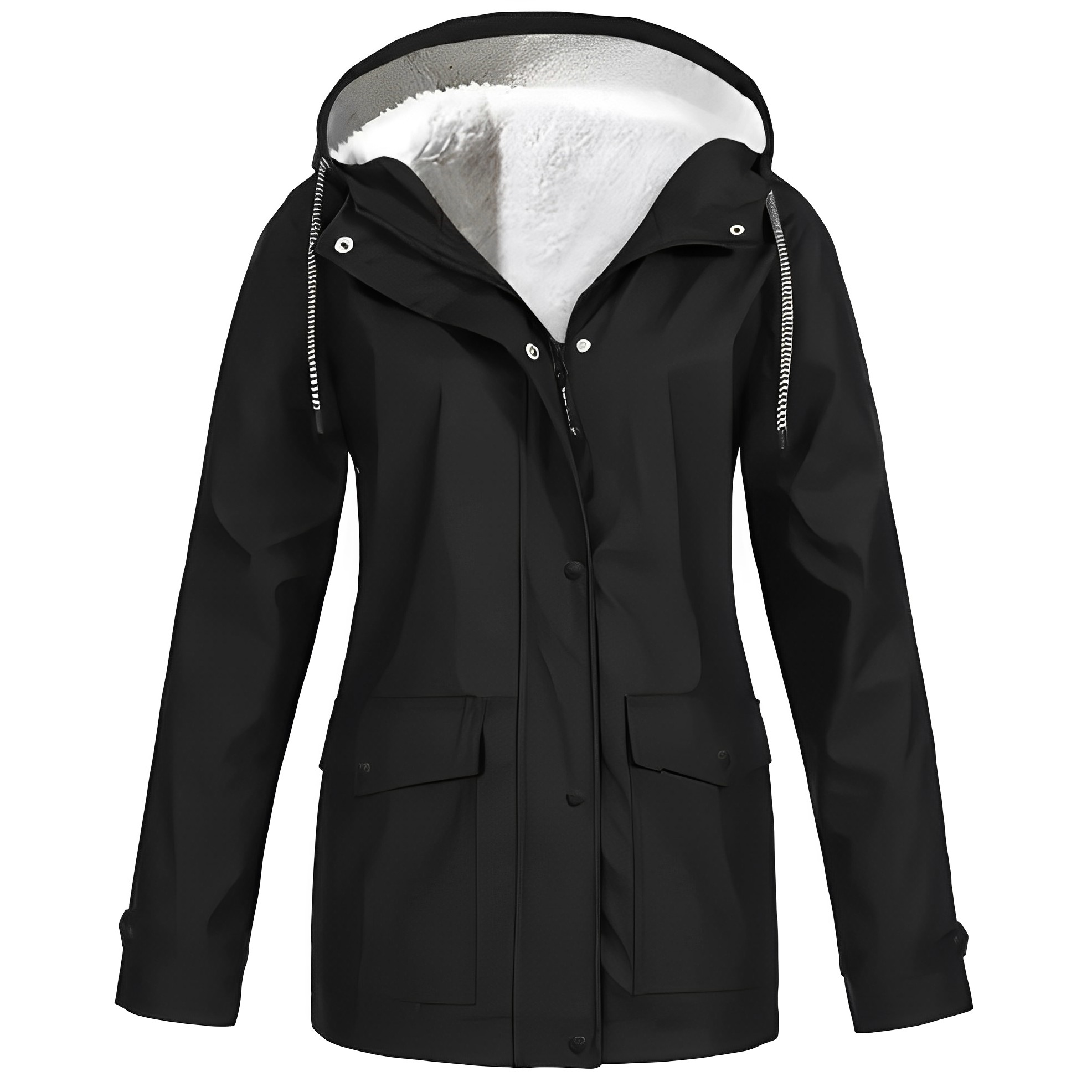 Krohn-e | Fleecegefütterte Damen Regenjacke