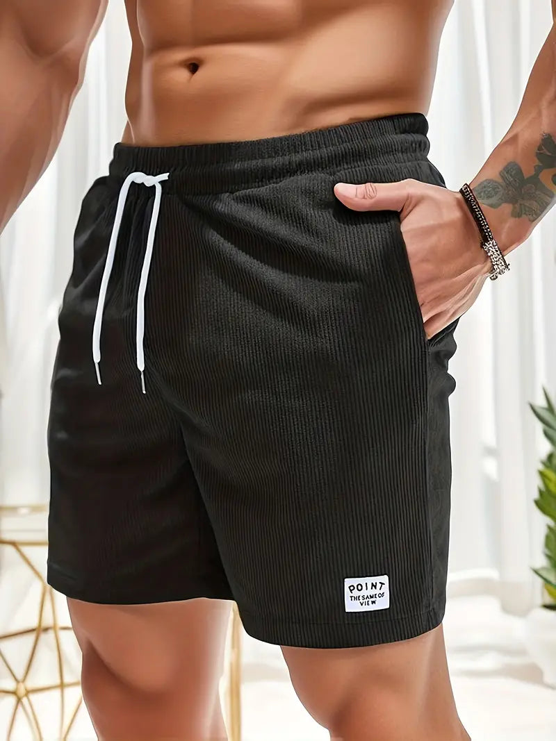 Herren Cordshorts mit bequemem, verstellbarem Bund