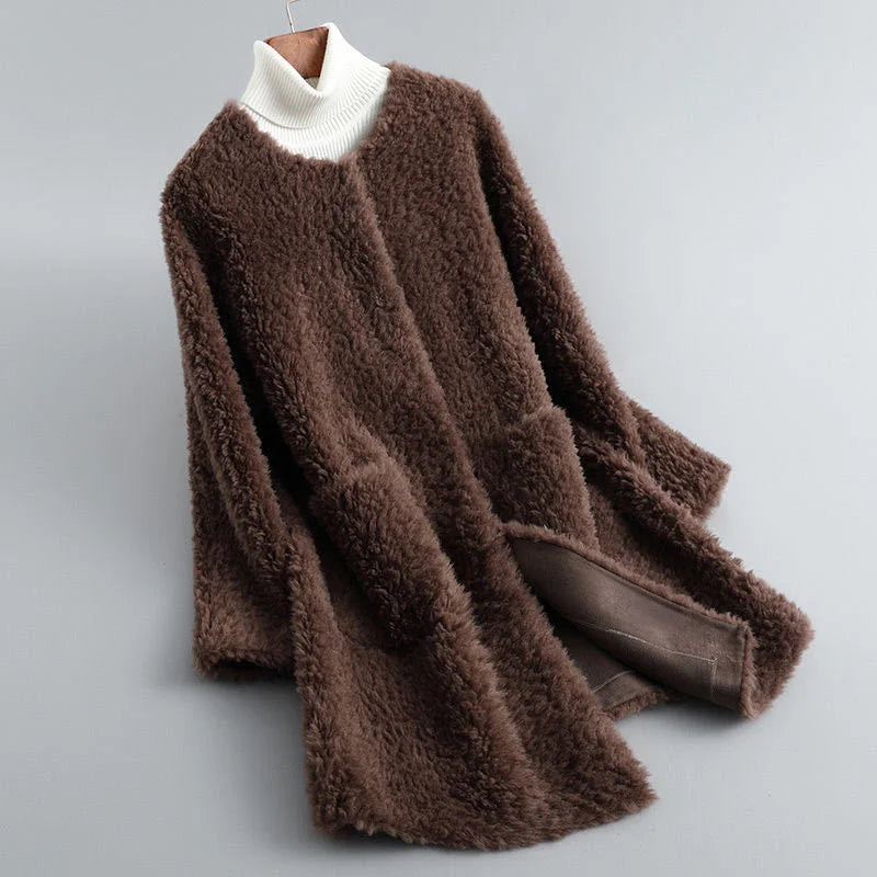 Krohn-e | Winterjacke Aus Teddyfell