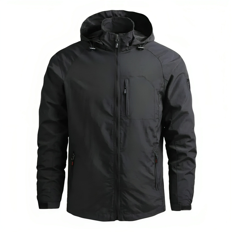 Krohn-e | Wasserdichter Kapuzenwindbreaker für Herren
