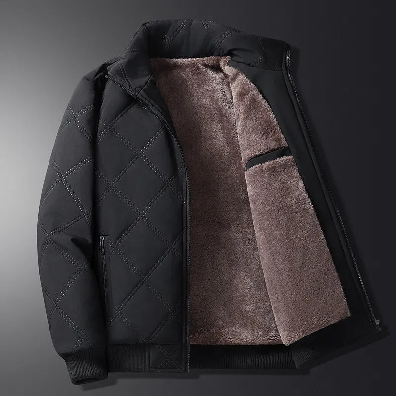 Krohn-e | Herrenmantel Aus Fleece für Herbst und Winter