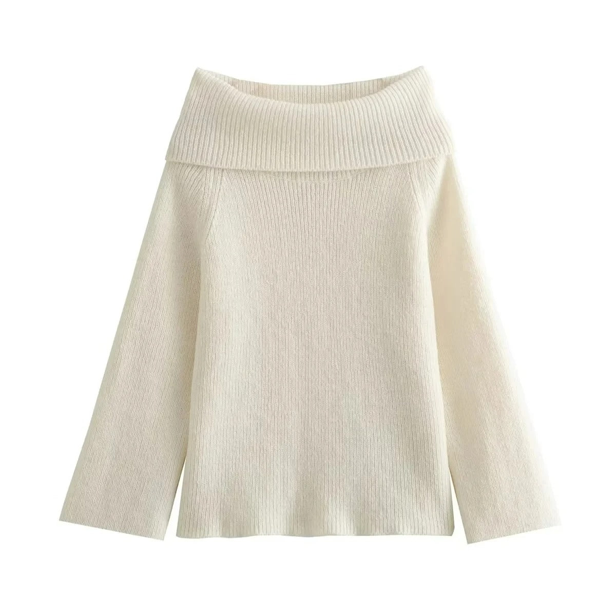 Krohn-e | Off-Shoulder Damen Strickpullover