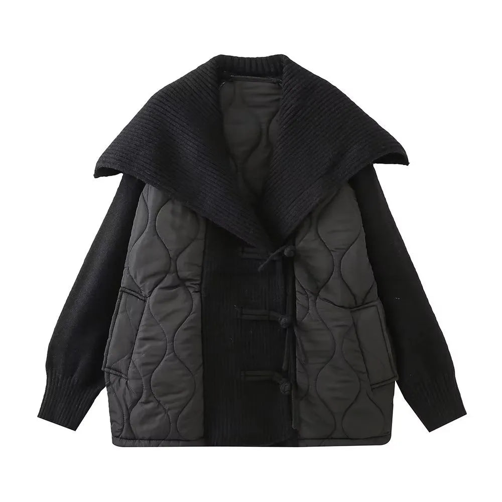 Krohn-e | Oversized Damenjacke mit Lässigem Marinekragen