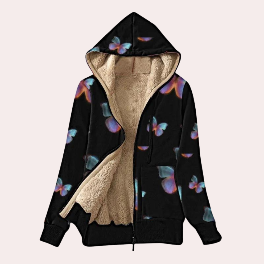 Krohn-e | Warme Winter Kapuzenjacke für Damen