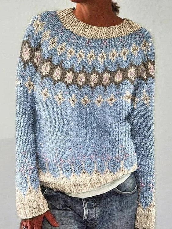 Devyn Pullover mit geometrischem Muster