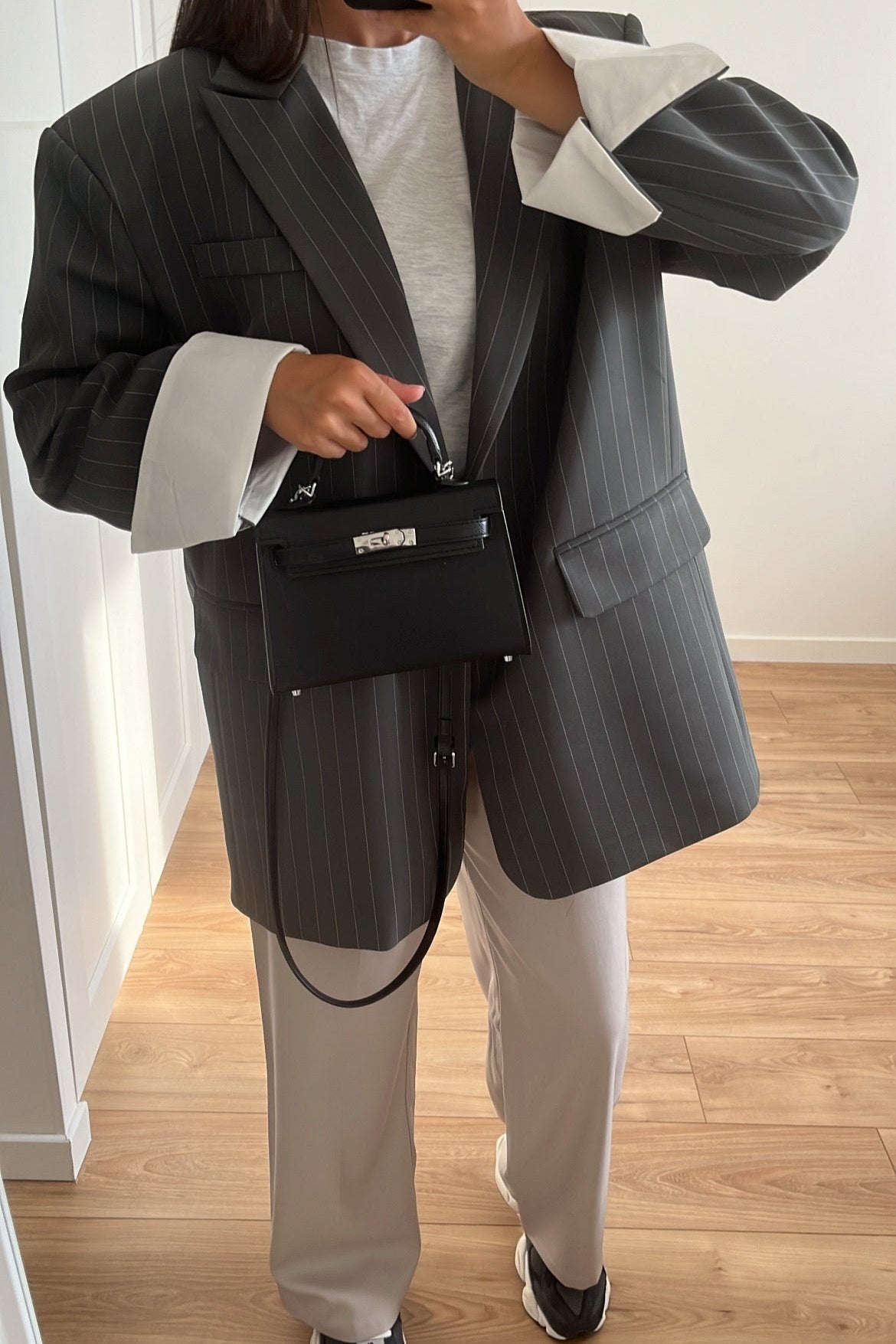 Avelena: Stilvoller gestreifter Blazer