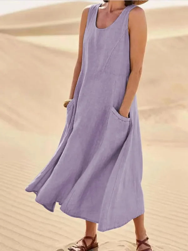 KROHN-E Damen Alltagskleid Klassisches Design Vielseitiger Stil
