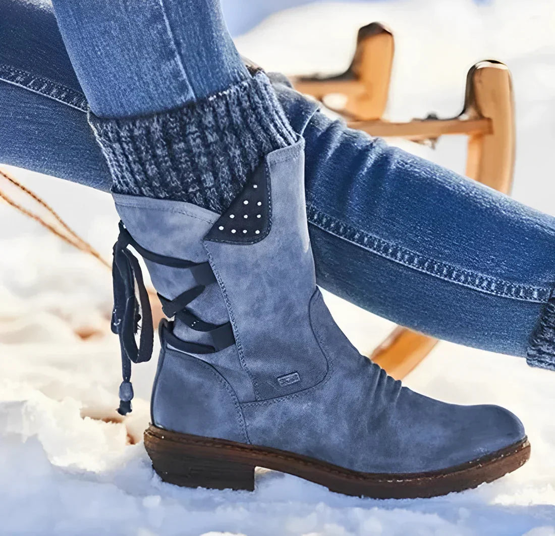 Krohn-e | Damen Winter Orthopädische Unterstützung Wolle Warme Stiefel