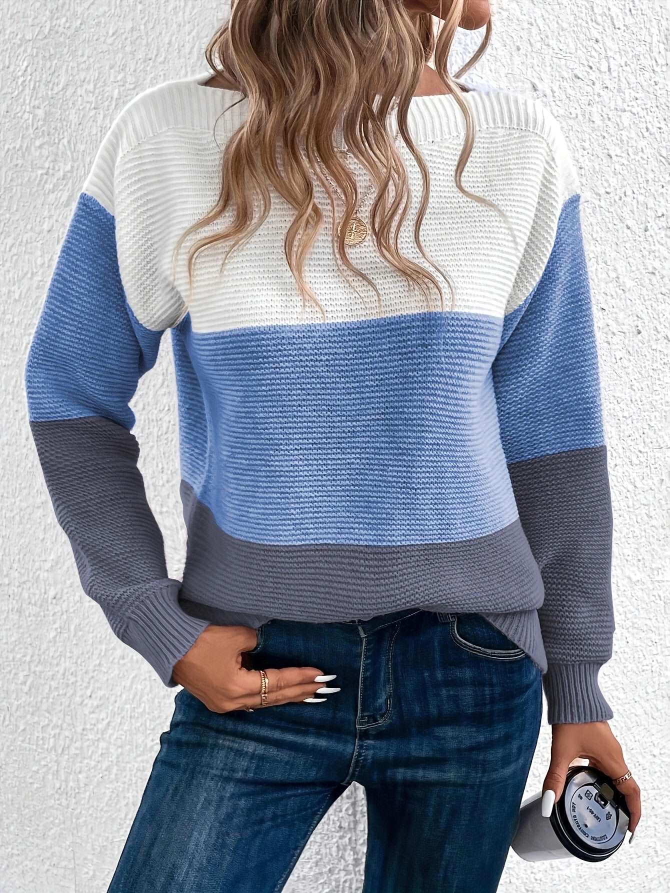 Warmes Sweatshirt von Fudus mit Streifen