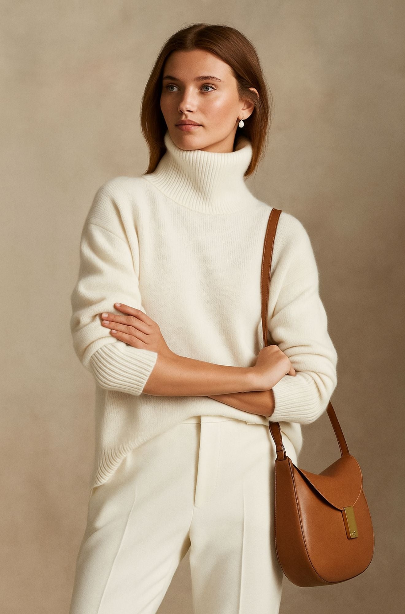 KROHN-E Damen Pullover Leicht Weicher Strick Klassisch